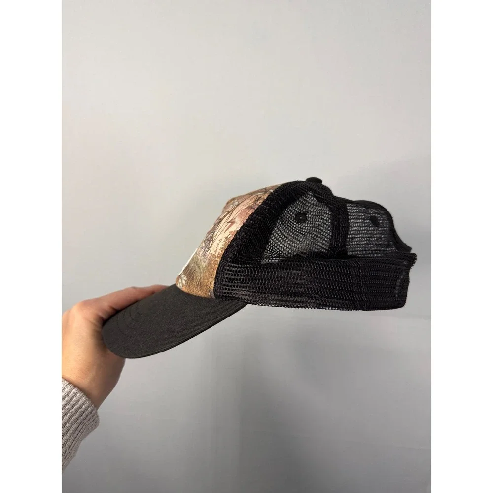 Guy Harvey Mesh Trucker Hat Mens OSFM Black Fishing Sublimated Snapback Mesh Cap